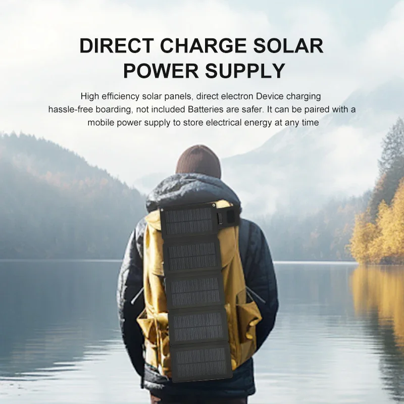 High Quality Solar Panel 18W-28W High-power Waterproof Outdoor Foldable Battery Mobile Phone Portable Travel Charger