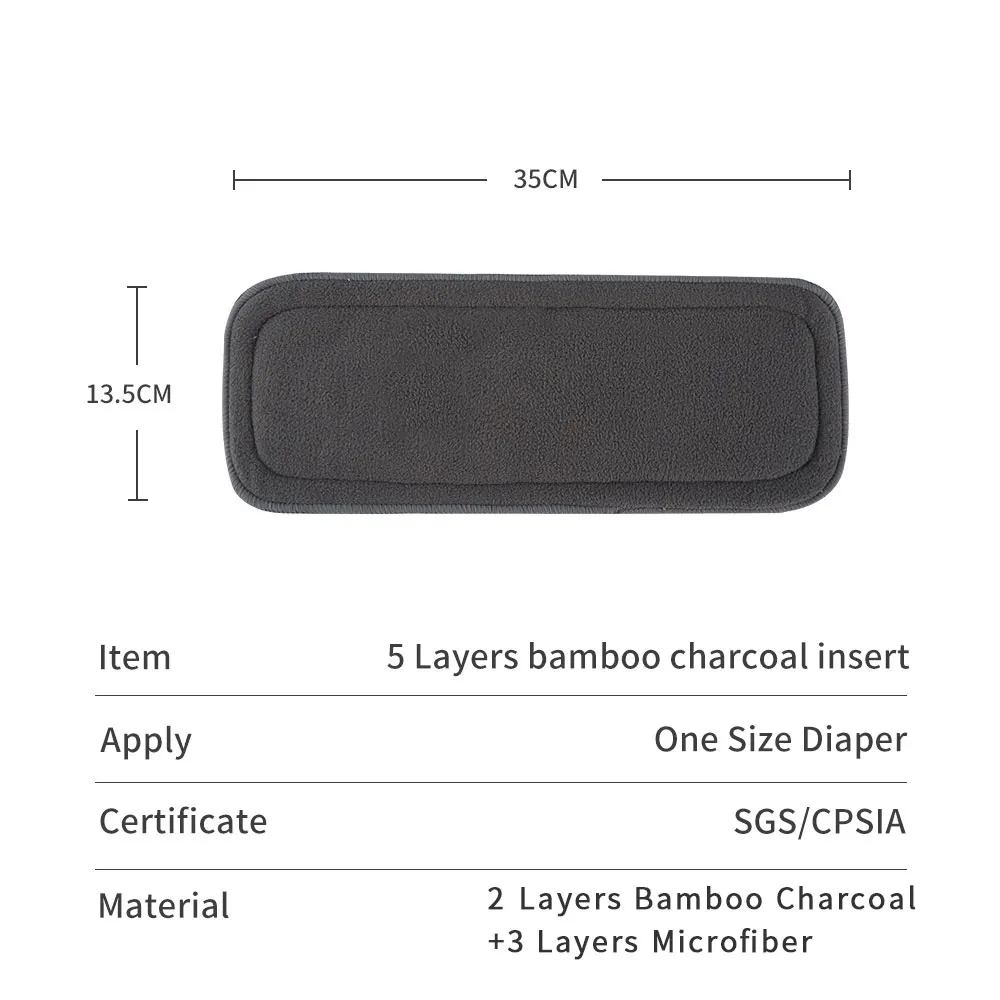 Cloth Diapers 4PCS Diapers With Inserts Washable Pocket Diaper Adjustable Reusable Fralda Ecological cloth diaper insert