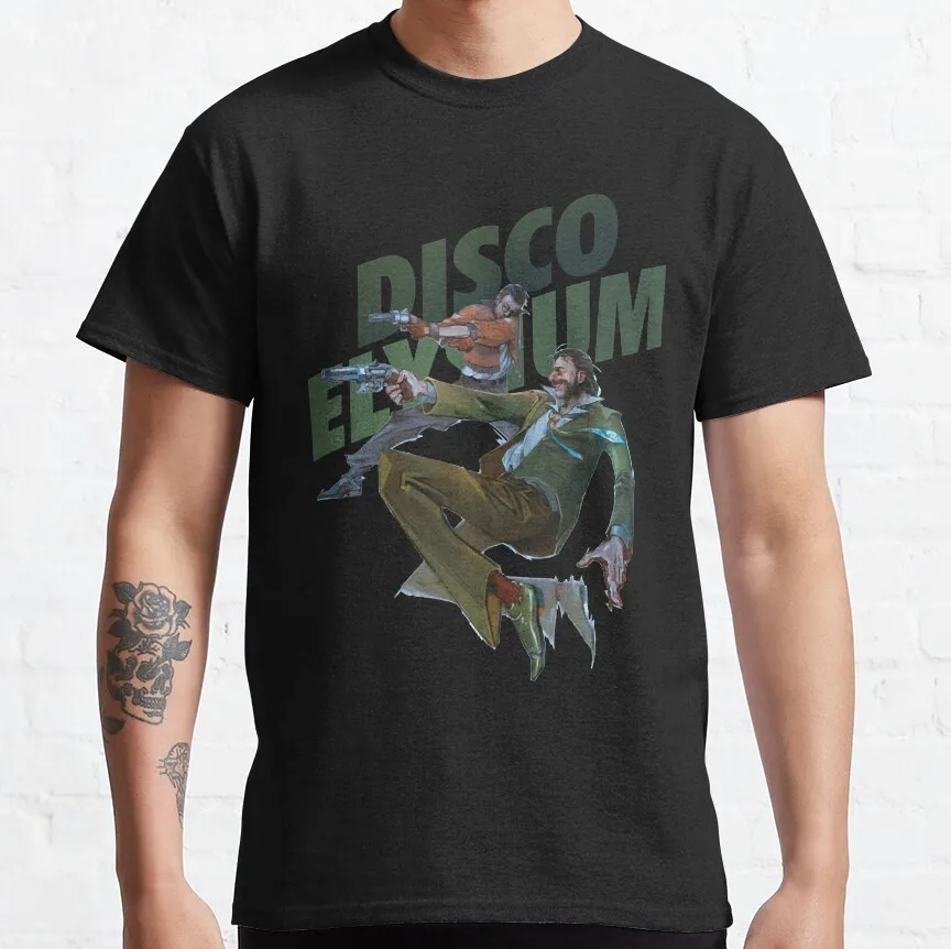 Silkdusk's Pure Cotton Kim-Kitsuragi Graphic Tee - Funny Short Sleeve Round Collar Shirt