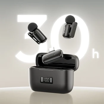 Ulanzi A200 Mini Mic 48kHz/24bit 75dB for Smartphone Camera Livestreaming Street Interview Vlogging Wedding Videography Shots