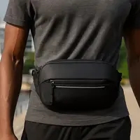 Men's Bag Waterproof Shoulder Bag Multifunction Expandable Crossbody Sling Bag Simple Design Fashionable Fanny Pack Outdoor