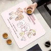 M -Mikko C-Characters Coffee Dish Quick Drying Kitchen Absorbent Drained Placemat For Table Bathroom Kitchen Draining Pads 3
