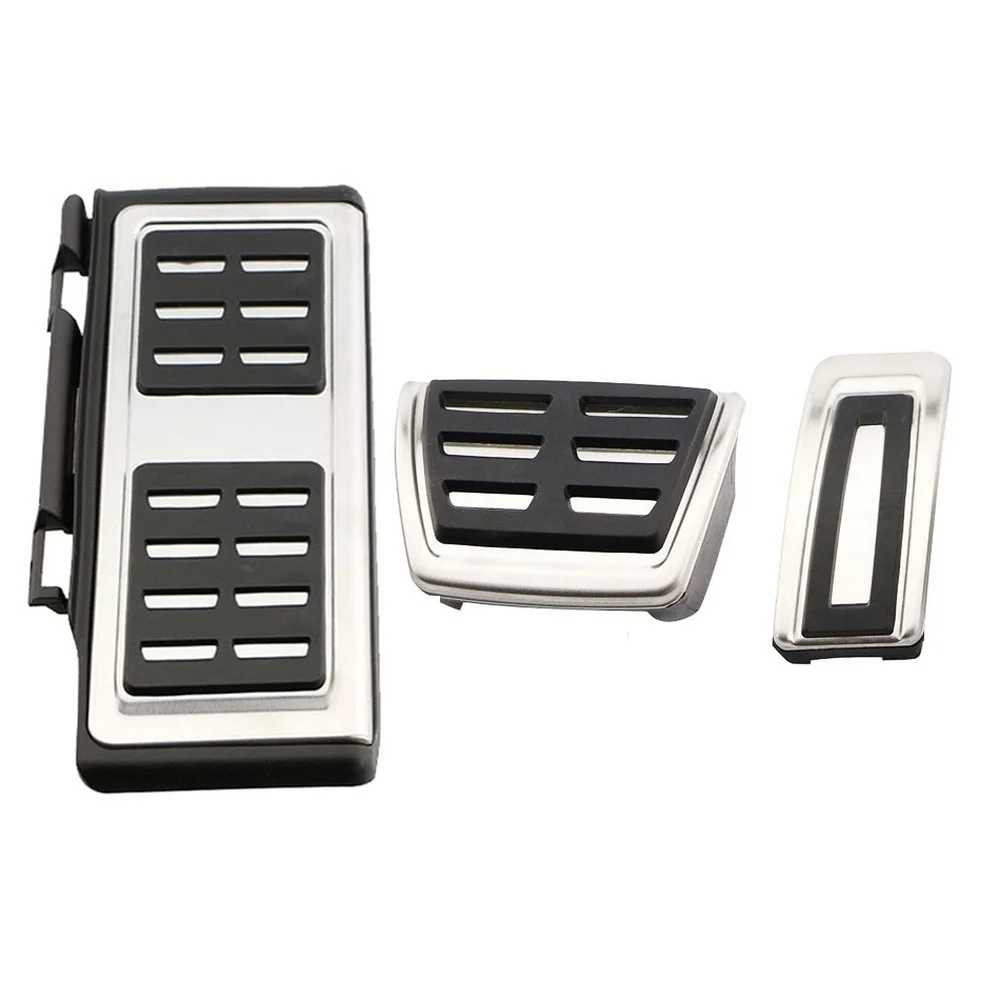 Car Stainless Steel Pedal Foot Rest Pedals Plate Cover for Volkswagen VW Golf 7 MK7 GTI for Skoda Octavia A7 Rapid LHD car accessories car pedals pedal cover stainless steel pedal cover
