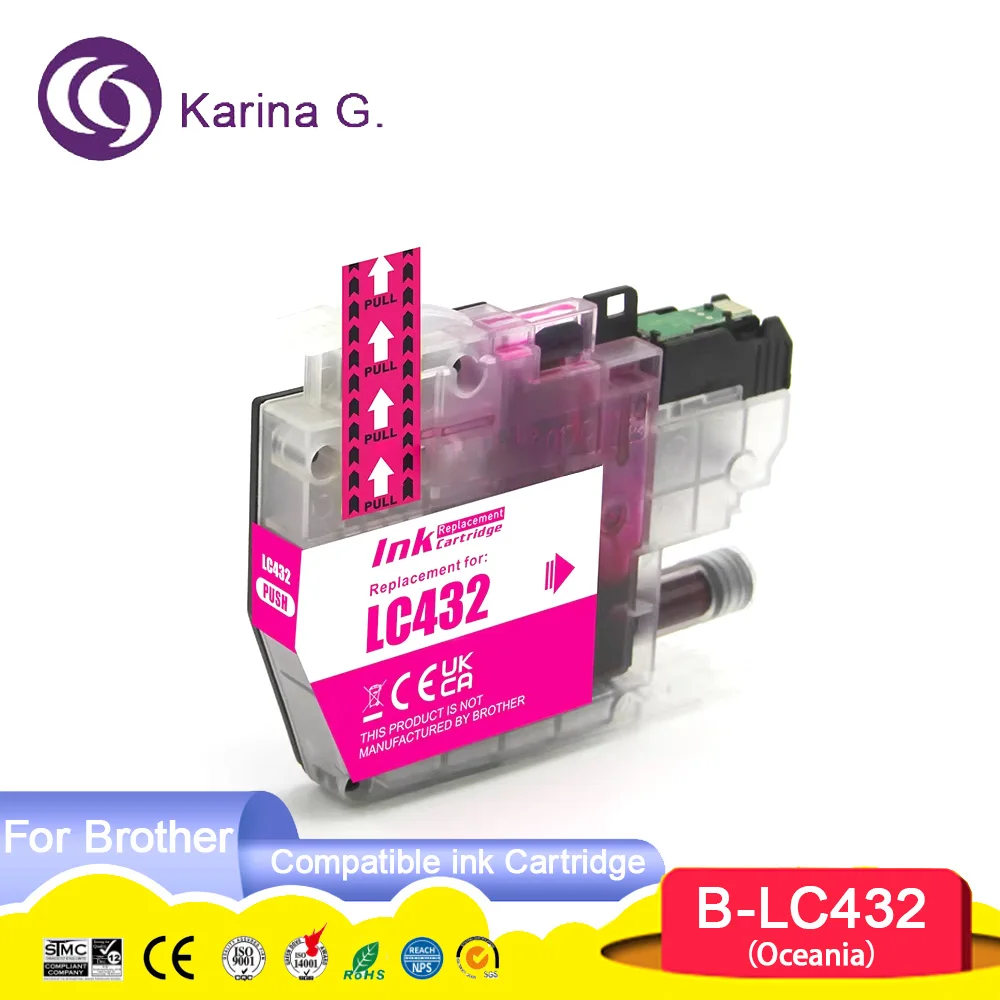 Standard capacity LC432 432 LC 432 Compatible Ink Cartridge For  MFC-J5340DW/J57