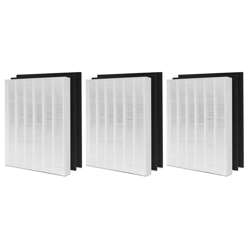 

9Pcs Air Purifier Replace HEPA & Carbon Filter Set AP1512HH Fit For Coway AP-1512HH 1512