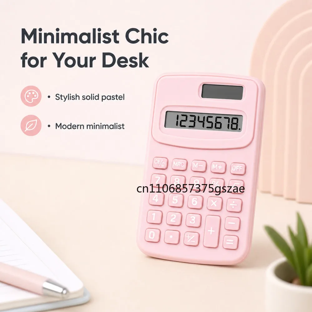 Chic Cartoon Mini Calculator – Fresh, Cute, and Fashionable Palm-Sized Design