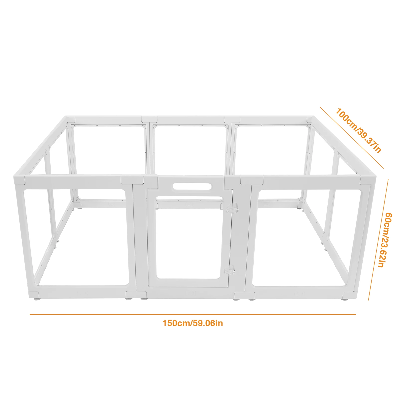 Clear Acrylic Dog Playpen 12 Planes Transparent Dog Fence Indoor Sturdy Pet Pen for Puppy/Small Dog/Rabbit/Pig Easy Assemble