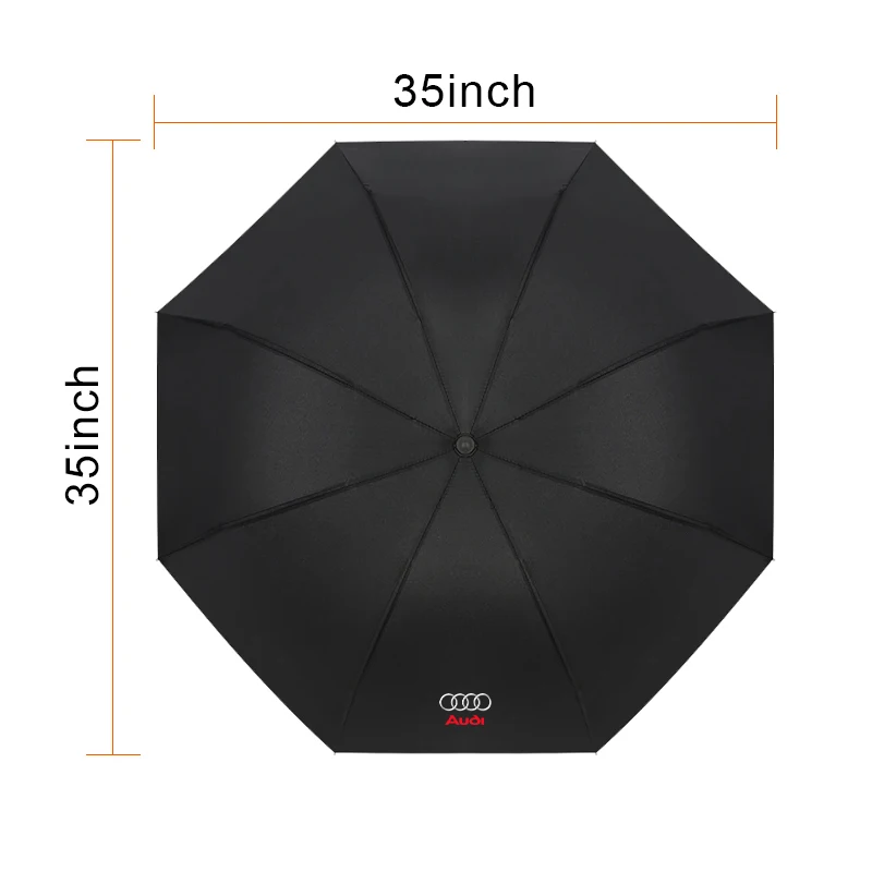 Car Fully Automatic Compact Folding Custom Umbrella Car Accessories For Audi sline TT Q2 Q3 Q5 Q7 Q8 A3 A4 A5 A6 A7 R8 B5 B6 B7 6 Saea74b77b849481e9c99f017ecbdf277m
