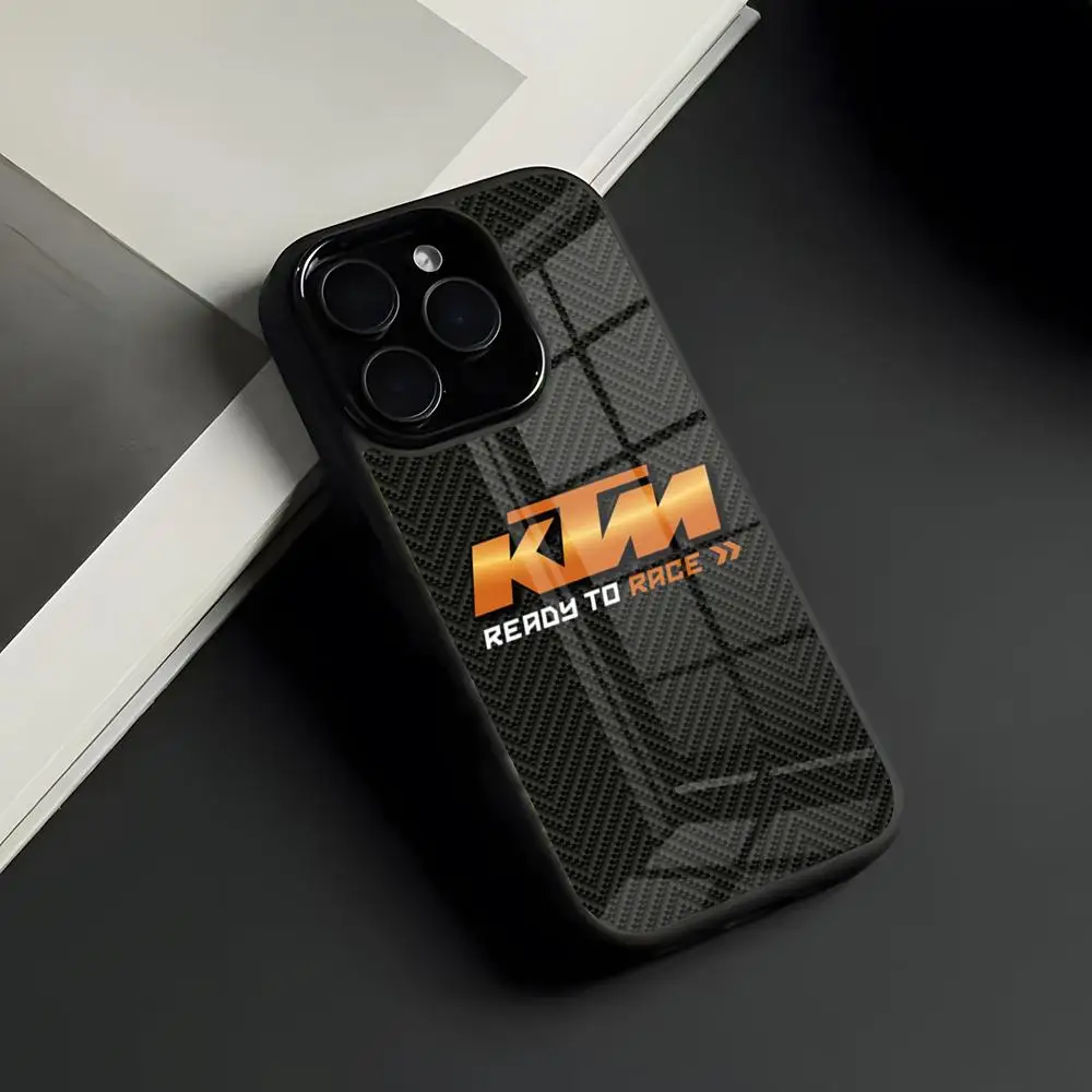 Premium Motorcycle-Inspired Glass Phone Case
