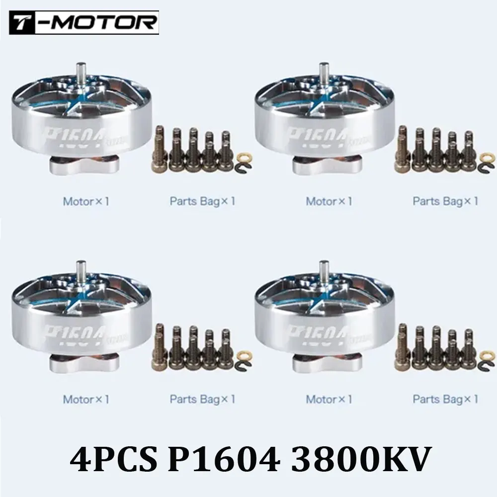 4PCS T-MOTOR P1604 KV2850 6S/KV3800 4S Brushless Motor 1.5mm Shaft 9*9mm Holes For RC FPV Freestyle 3.5inch Sub 250g Drone image 7
