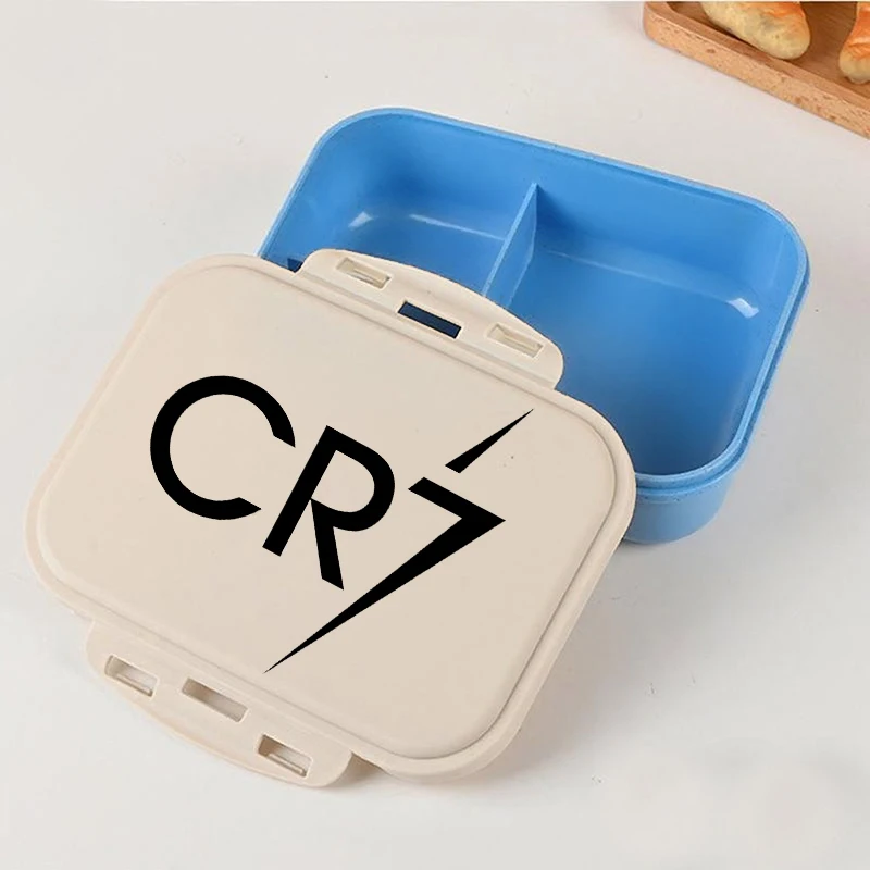 Football Star Ronaldos Bento Lunch Box Kawaii Portable Bento Boxs Student Hermetic Food Crisper Single Layer Capacity Kids Gift - 2