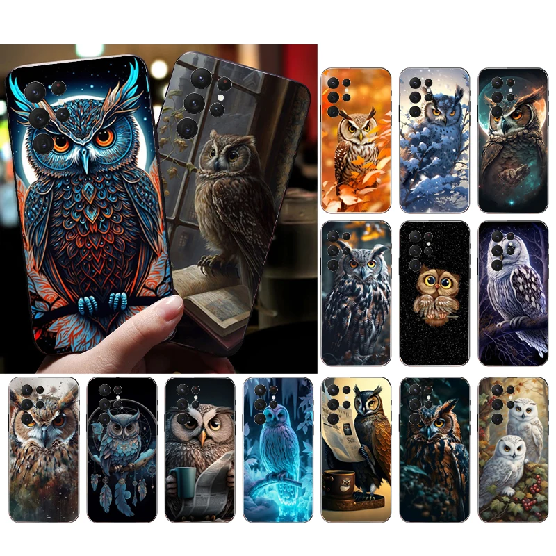 

Owl Phone Case For Samsung S23 S22 S21 S20 Ultra S20 S22 S21 S10E S21 S20 FE S10 Plus