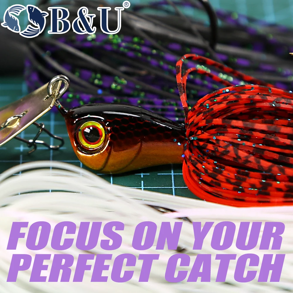 B&U 3/8oz 1/2oz  ̳ Chatterbait spinnerbait ̵   Buzzbait wobbler chatterbait for bass pike fish