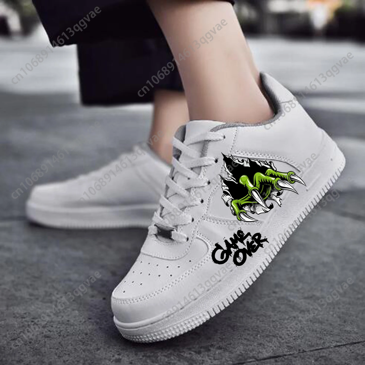 Graffiti Monsters Street Art AF Basketball Mens Womens Sports Running High Quality Flats Force Sneakers Lace Up Mesh Custom Shoe