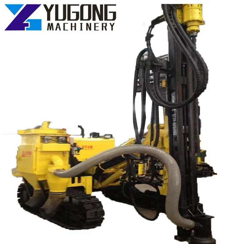 YG800 Crawler Rig Air Track Sale DTH Drilling Rig For Blast Rock Drilling Equipment Drilling Water Well Construction Oil Well 5