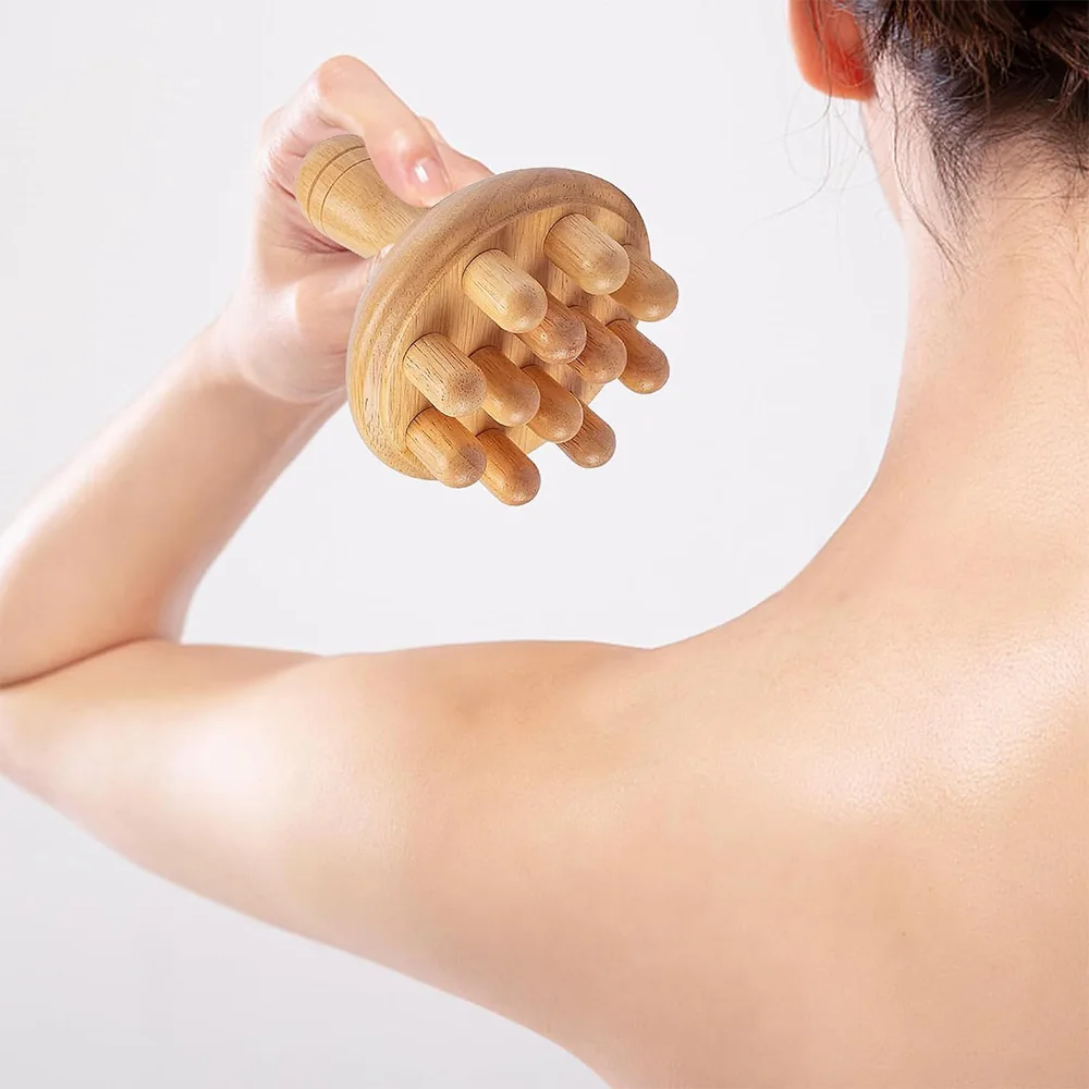 Massagerolle Aus Holz Zur Lymphdrainage Und Gua Sha Massage_voghion.com