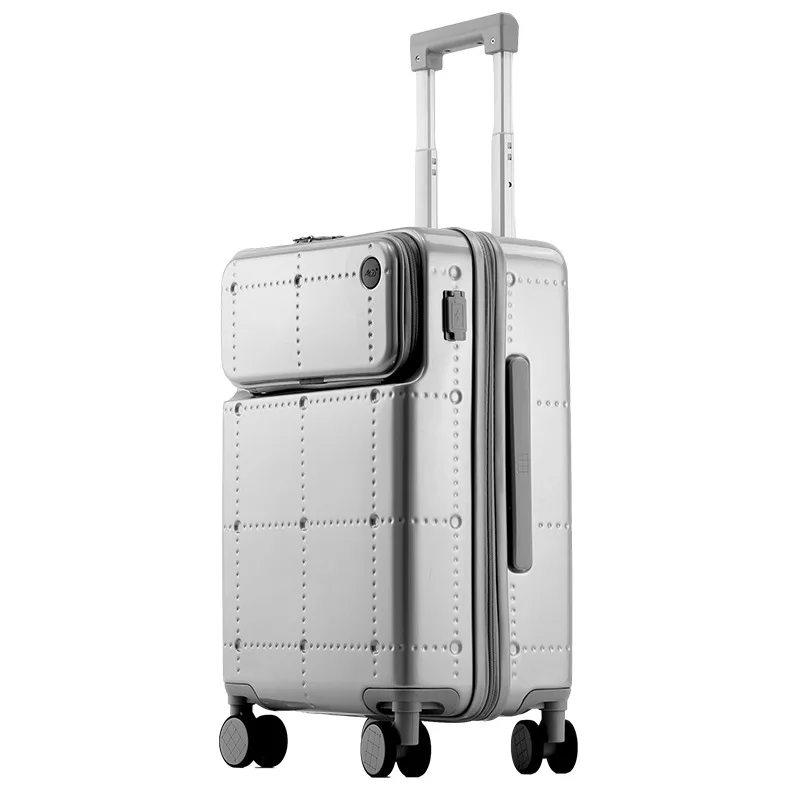 

Trolley Luggage 20" 24" inch KANGSHILU Suitcase Universal Wheel Unisex Student Good-looking Fashion Password ABS+PC Suitcase