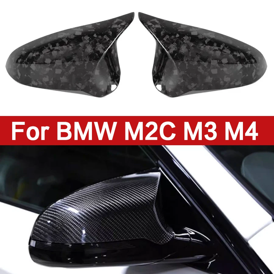 

For BMW M2 M2C F87 M3 F80 M4 F82 F83 Upgrade Shells Rearview Cap High-quality Real Dry Carbon fiber rear view mirror case cover