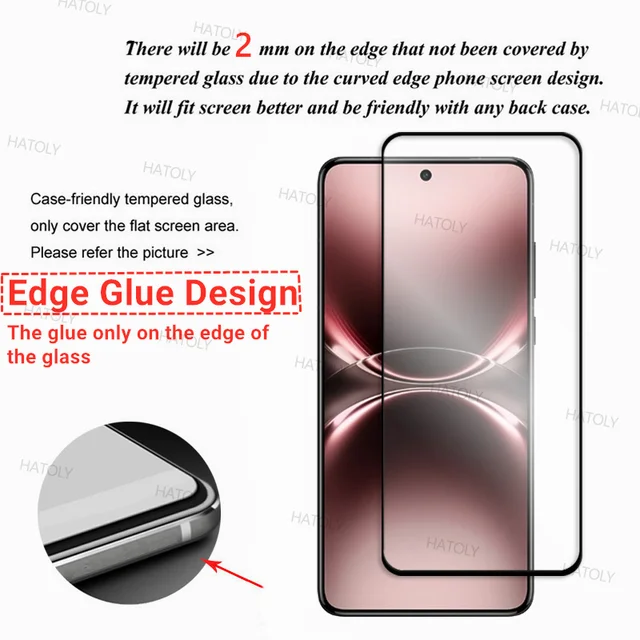 2/4PCS Curved Glass For Vivo X200 Ultra Screen Protector 3D