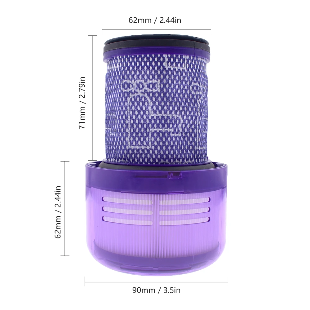 For Filtre Dyson V10 Accessories Dyson Filters SV12 Cyclone Cordless Vacuum  Cleaner Washable Replacement Post-Filter Spare Parts - AliExpress