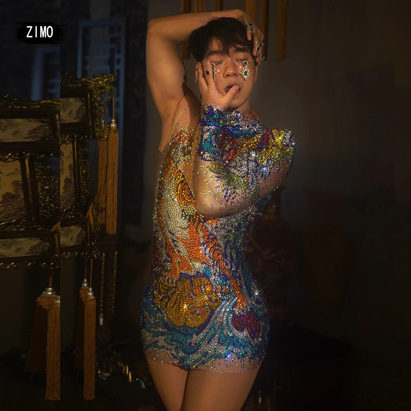 RobedeSoireImprimeStrasspourFemmeVtementlaModepour