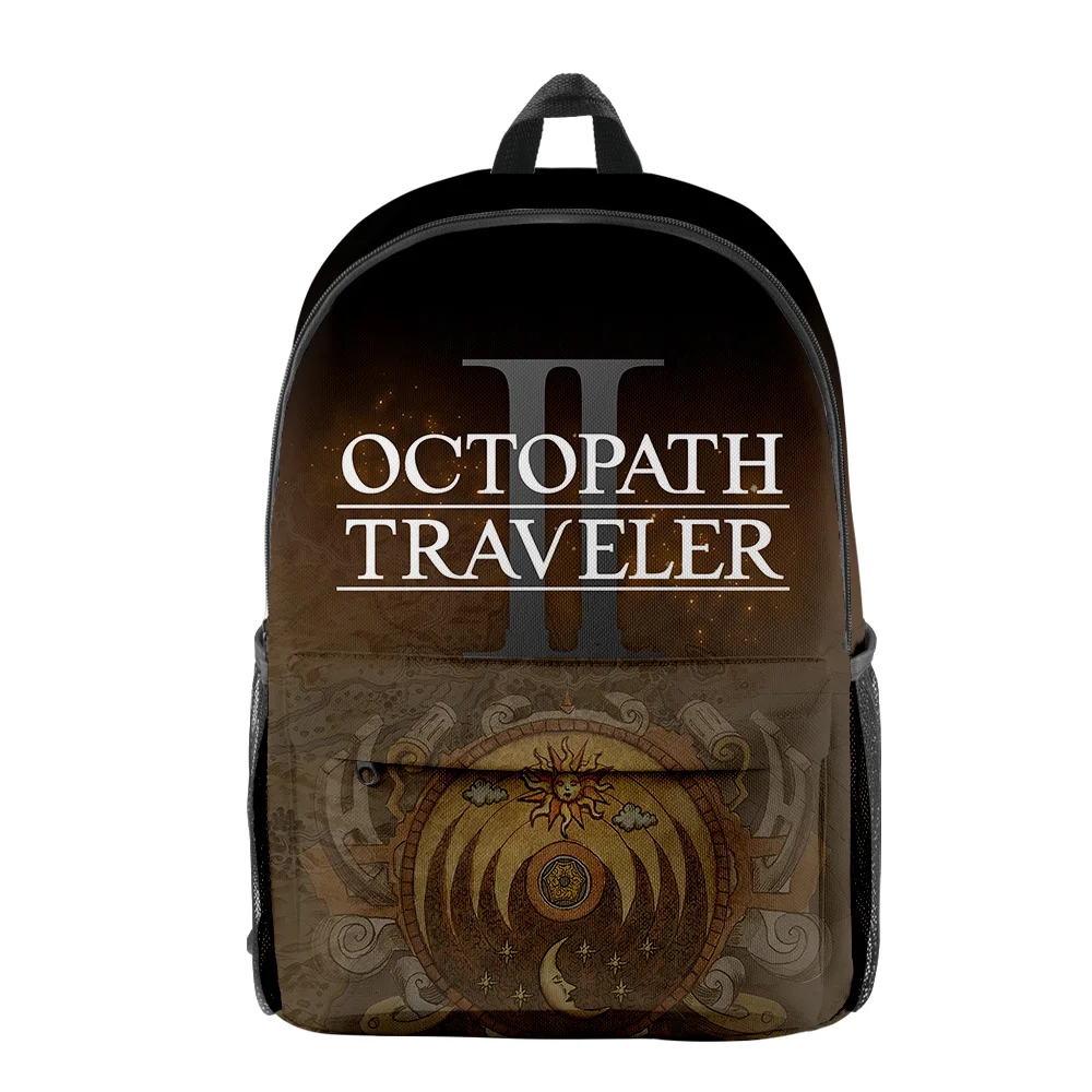 Popular Octopath Traveler pupil Bookbag Notebook Backpacks 3D Print Oxford Waterproof Boys/Girls Fashion Travel Backpacks