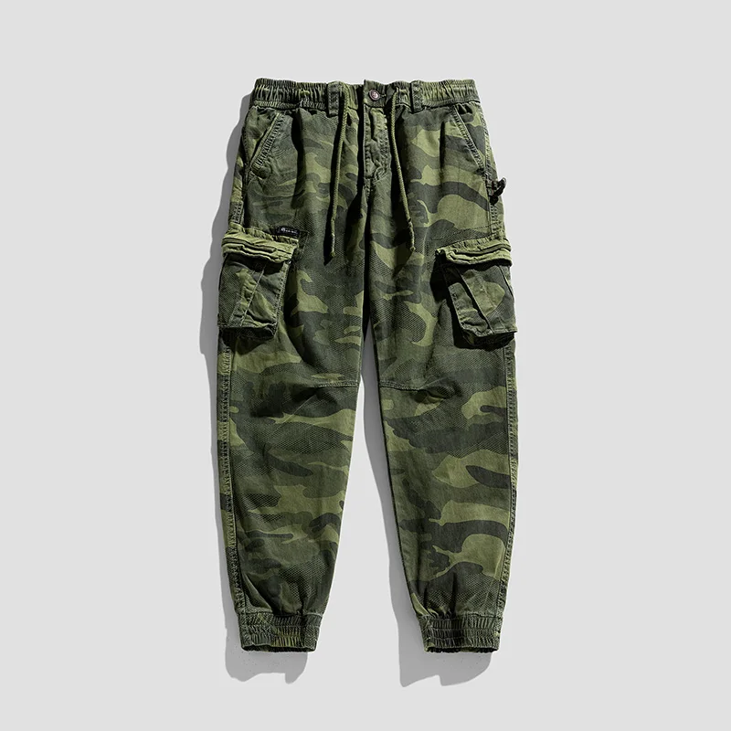 CAAYU Joggers Mens Cargo Pants Men Multi-pocket Male HipHop Japanese Streetwear Trousers Jogging Casual Camouflage Pants for Men