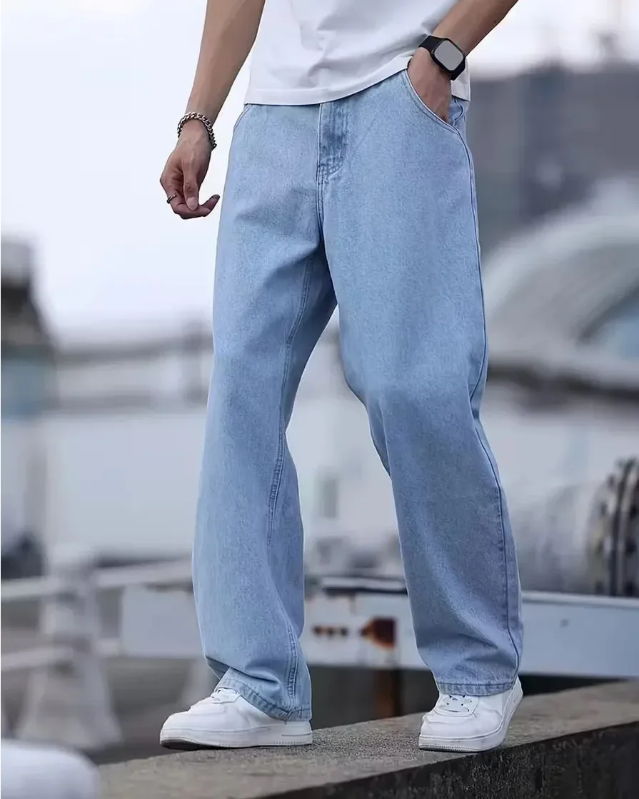 Men's Soft and Comfortable Fabric, Straight-Leg Jeans - Image 3