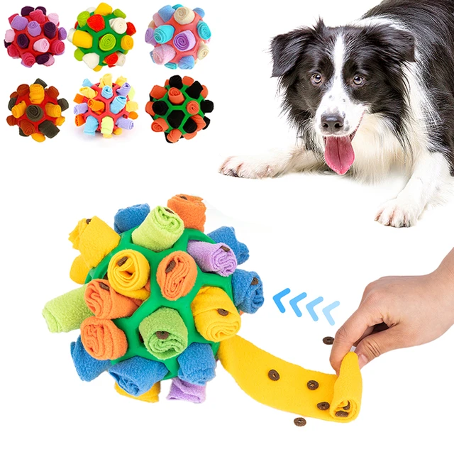 Portable Dog Sniffing Ball Puzzle Interactive Toy Pet Snuffle Ball  Encourage Training Educational Pet Slow Feeder Dispensing Toy - AliExpress