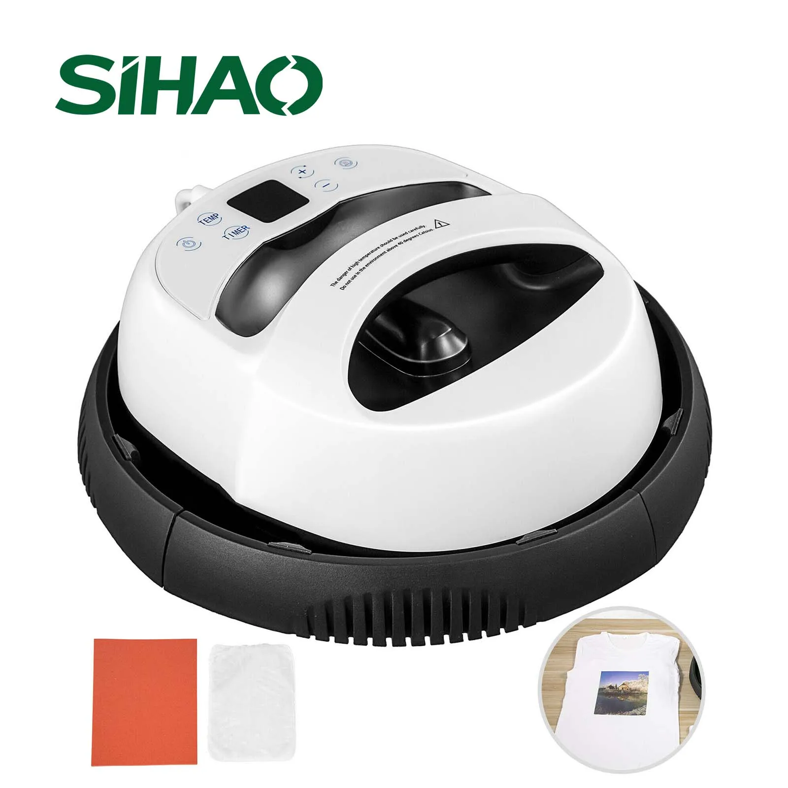 Sihao 12X10 Pollici Pressa Di Calore Magliette Pressa Di Calore Macchina 1000W 0-999S Touch Screen Display Macchina Di Trasferimento Della Pressa Di C