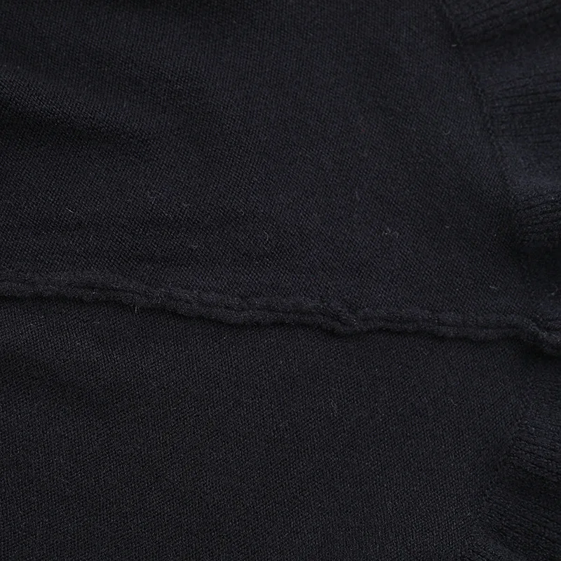 JULISSA MO Knitted Sexy Round Neck Ruffles Dress Women Black Long Sleeve Evening Dress Female Autumn Slim Elegant Party Clubwear