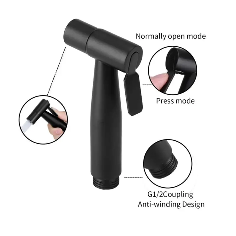 Toilet Sprayer Handheld Shower Head Faucet Bidet Spray Gun Stainless Steel Self Cleaning Bathroom Douche Fixture Accessories 5