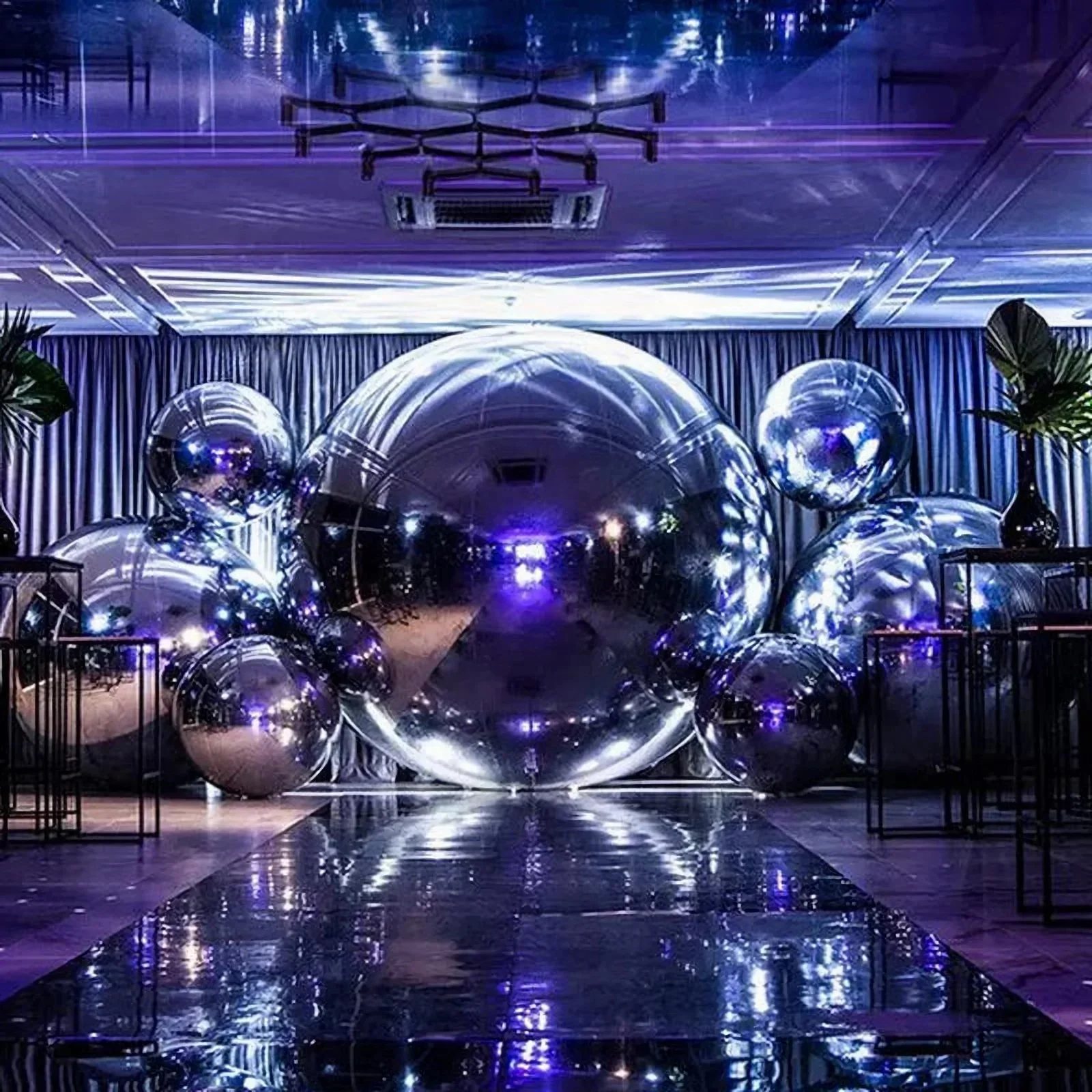 

Commercial Decorative PVC Inflatable Ball Handing Inflatable Mirror Ball Big Shiny Ball Decoration Inflatables