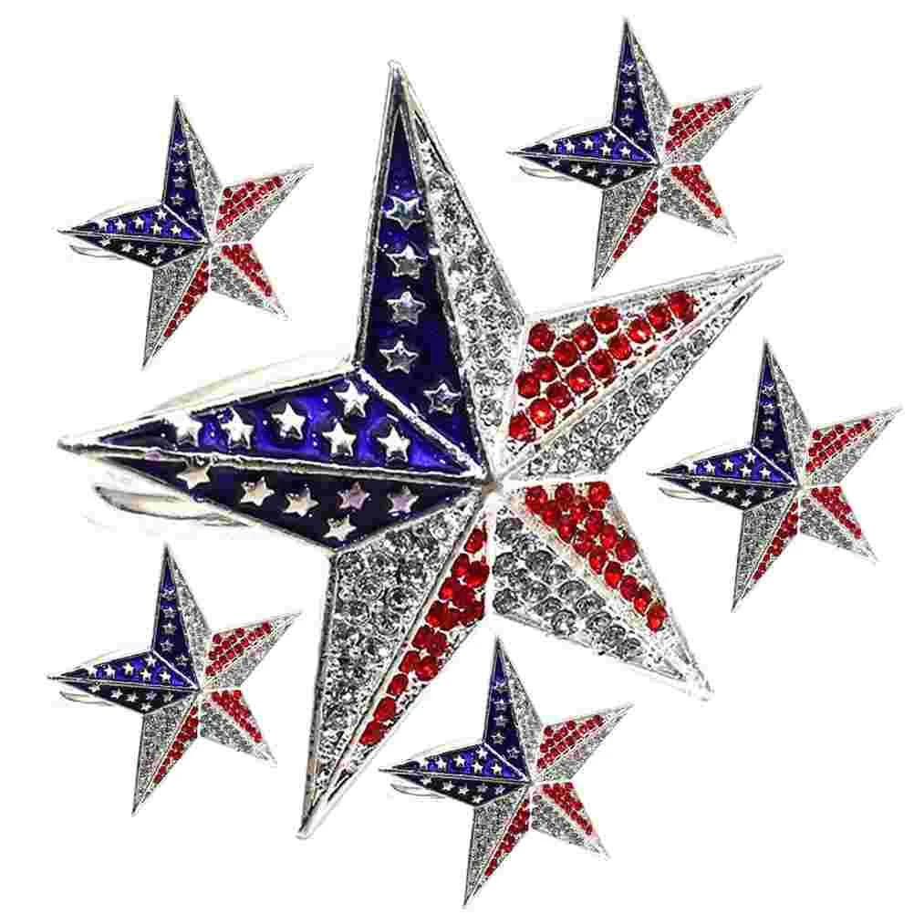 

Independence Day Party Supplies Pentagram Napkin Rings Dinning Table Decor Favor