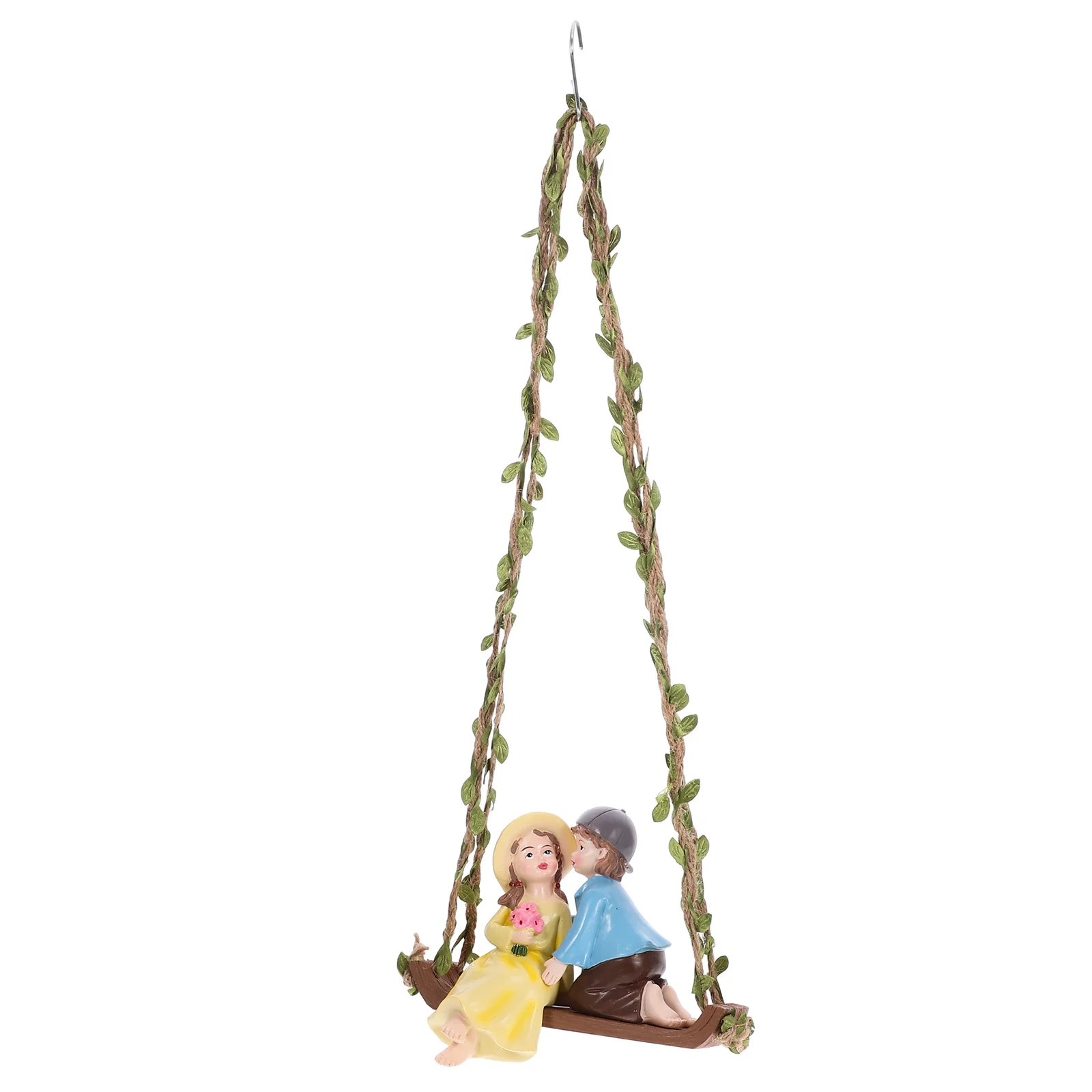 

Couple' Pendant with Sculpture Resin Statues Garden Decor for outside Miniature Yard Ornaments The Decorate