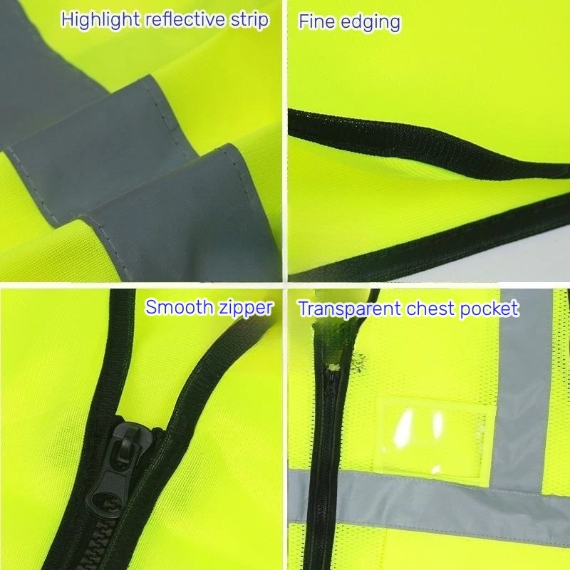 Reflective Protective Clothing Coat for Nighttime Traffic Safety