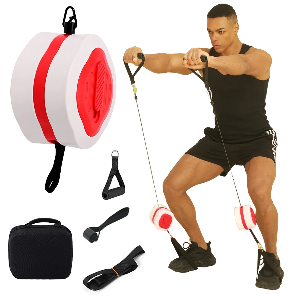 Resistance Machine Adjustable Resistance Fitness Power Pump Portable Training Pull Pump with Grip for Workout Exercise