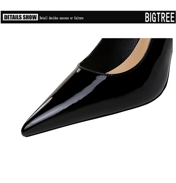 Shoes Metal Chain Women Pumps Patent Leather New Women 7 Cm 9.5 Cm Heels Women Summer Stilettos Sandals High Heels