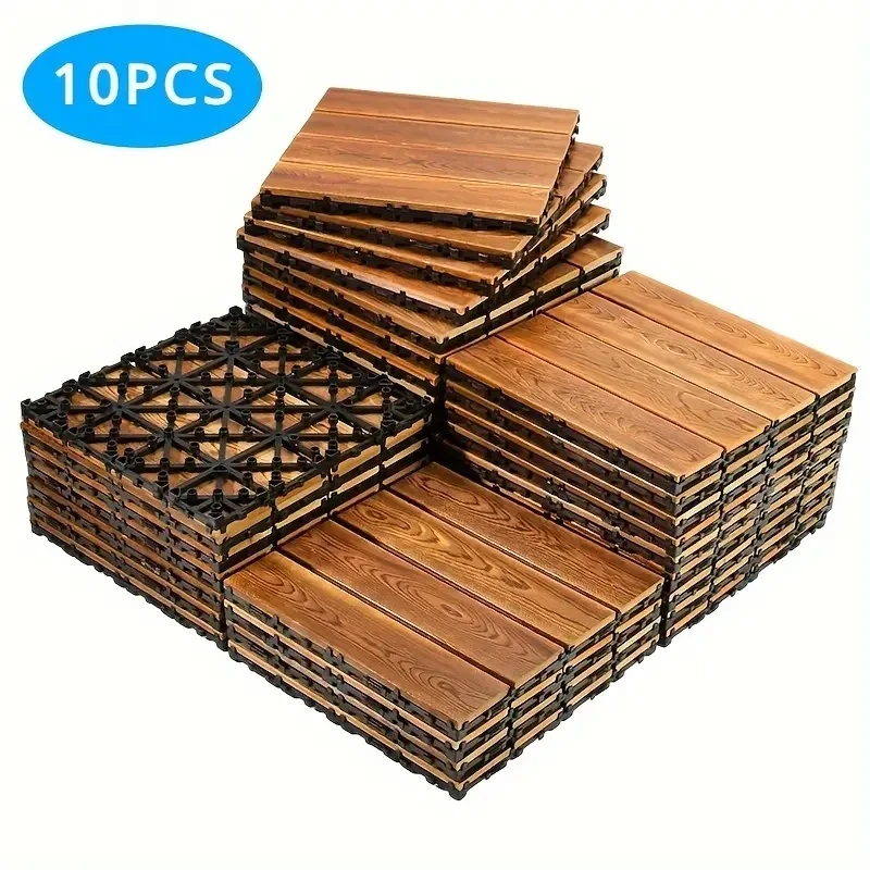 Anti-corrosion Solid Wood Flooring for Outdoor Balcony Courtyard