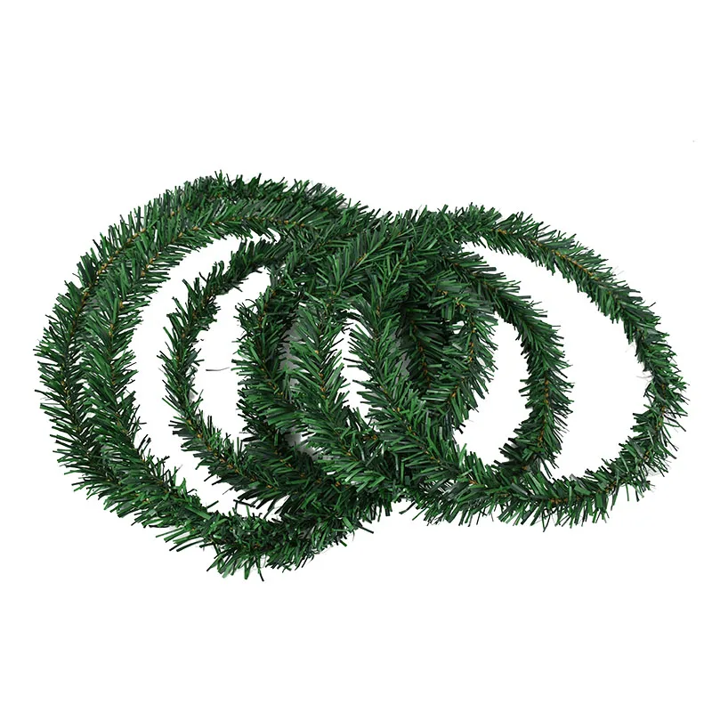5 m Weihnachten künstliche Kiefernblatt Rattan Streifen Girlande Weihnachten Kiefer Rattan Kranz Dekor Weihnachtsbaum Ornament 2026 Navidad – Detail 4