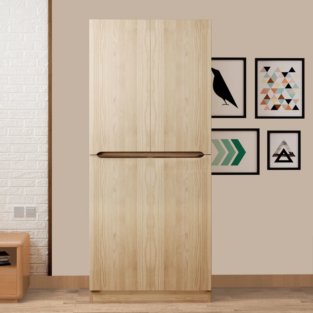 70×40×170cm Moderner Doppeltür-Kleiderschrank – MDF-Aufbewahrungsschrank mit verstellbaren Regalen, kleinen Fächern, platzsparend – Detail 4