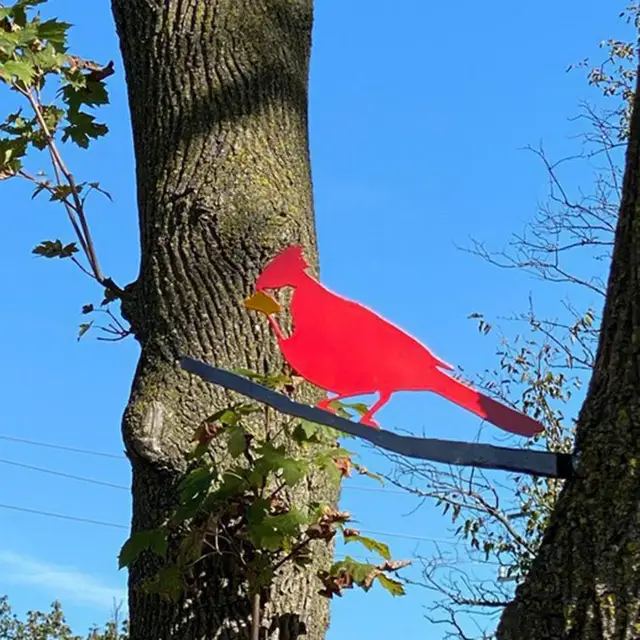 Elegáns Kerti Téttervezés Pileated Madár Rozsdás Üreges Plug-In Szobor Fa Tét Harkály Dekoráció - Image 4