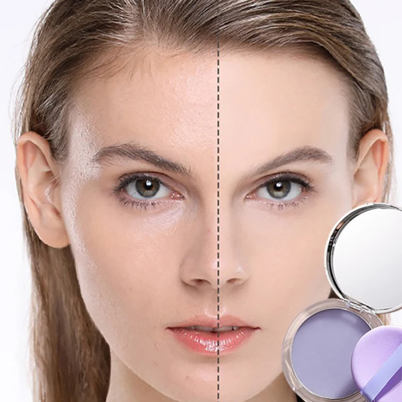 Lavender Makeup Setting Powder Puff Oil Control Face Pressed Powder Smooth Matte Finishing Without Taking Off Makeup