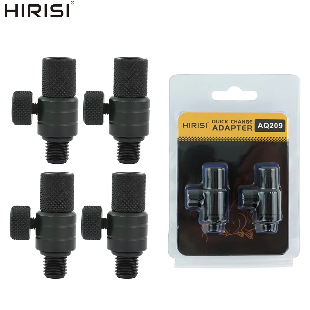 Hirisi Carp Fishing Quick Change Connector Carp Fishing Adapter Aluminum Rod Holders Bank Stands Buzzer Rods AQ209