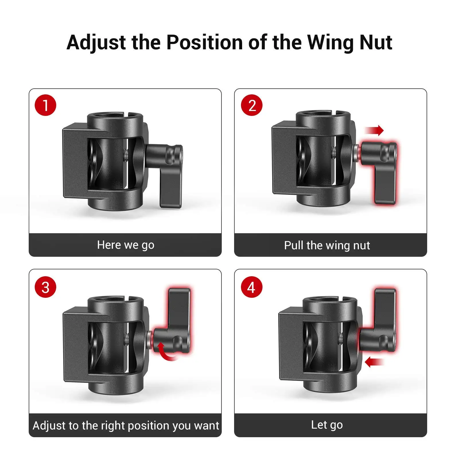 15mm Rod Clamp Single Rod Mount for EVF Mount 15mm Rods Support System Microphon
