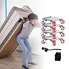 Moving Dollies Heavy Duty Furniture Dollies With Locking Wheels Load Lifter Moving Tool Set With Anti-Skid Pad For Sofas 4