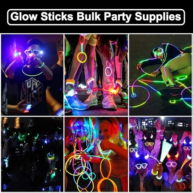 Fluorescent Glow Glowing Stick Party Luminous  Glow Stick Party Ideas  Adults - Glow Party Supplies - Aliexpress