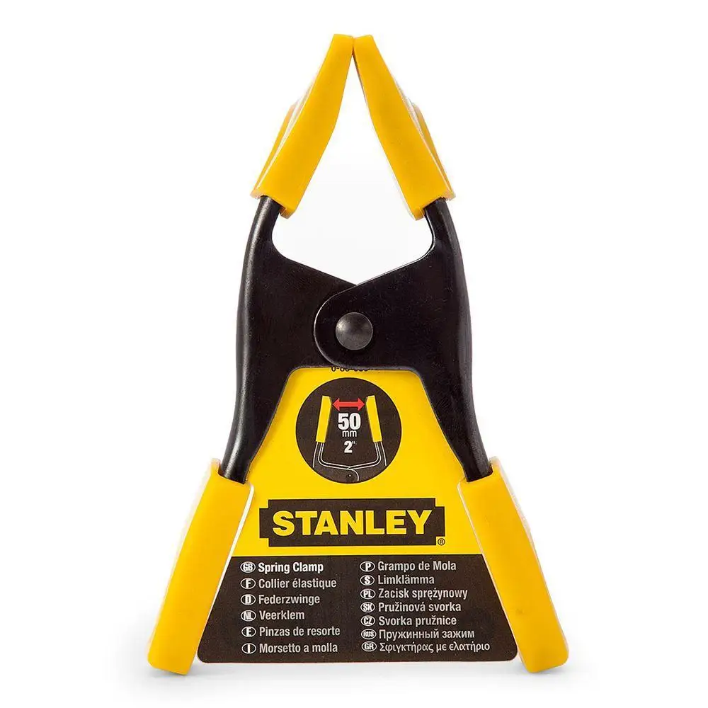 

STANLEY st983080 metal pegs, 50mm, cast jaw padded, ergonomic grip handle, long term use purpose