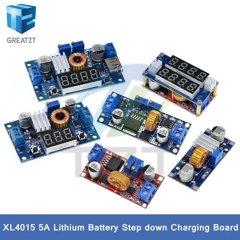Original 5a DC zu DC CC CV Lithium Batterie Step Down Lade karte LED Stromrichter Lithium Ladegerät Step Down Modul xl4015