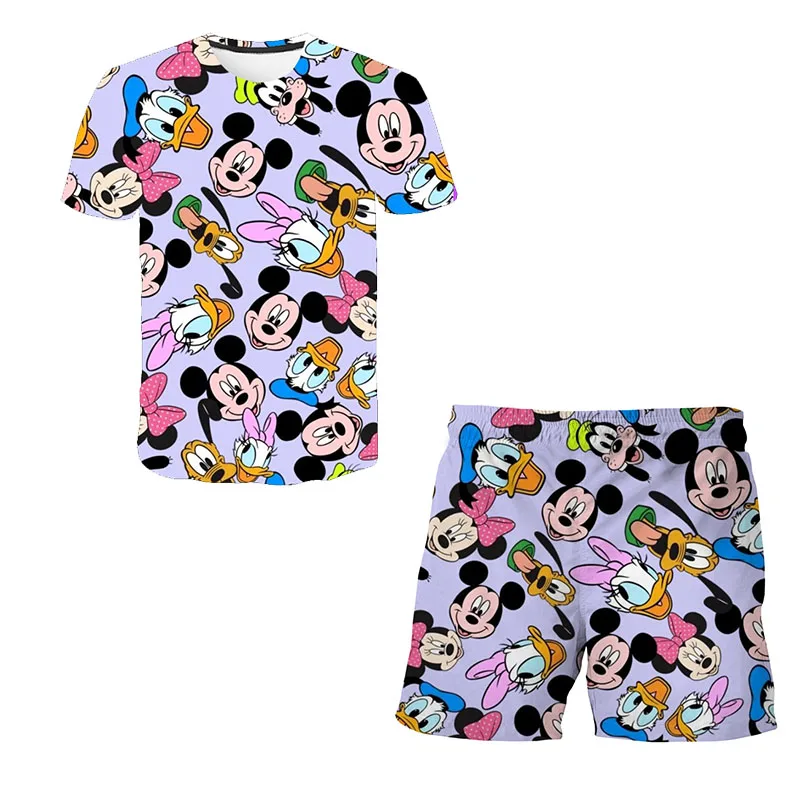 cute clothing sets	 Disney Kawaii Minnie Girls Clothing Cute Mickey Mouse Sets Summer Short Sleeve T-shirt Children Sets Fashion Boys Suit 3-14T baby boy clothing sets cheap	 Clothing Sets